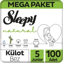 Sleepy Natural Külot Bez Mega Paket 5 Beden 11-18 Kg 100 Adet