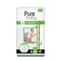 Sleepy Pure Baby Organik Külot Bez 2Li Jumbo 4 Beden 7-16 Kg 48 Adet