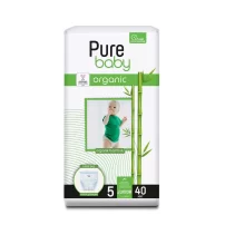 Sleepy Pure Baby Organik Külot Bez 2li Jumbo 5 Beden 11-20 Kg 40 Adet