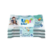 Uni Baby Aktif Hijyenik Islak Cep Mendili 3lü 45 Yaprak