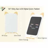 Xiaomi Wicue 10 Sarı Kedi LCD Dijital Renkli Çizim Tableti