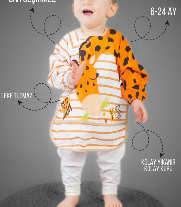 Bohem Lion 2li Kombin Kollu Mama Önlüğü