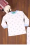 Dad Yazılı Erkek Bebek Eşofman Pijama Takımı Mavi