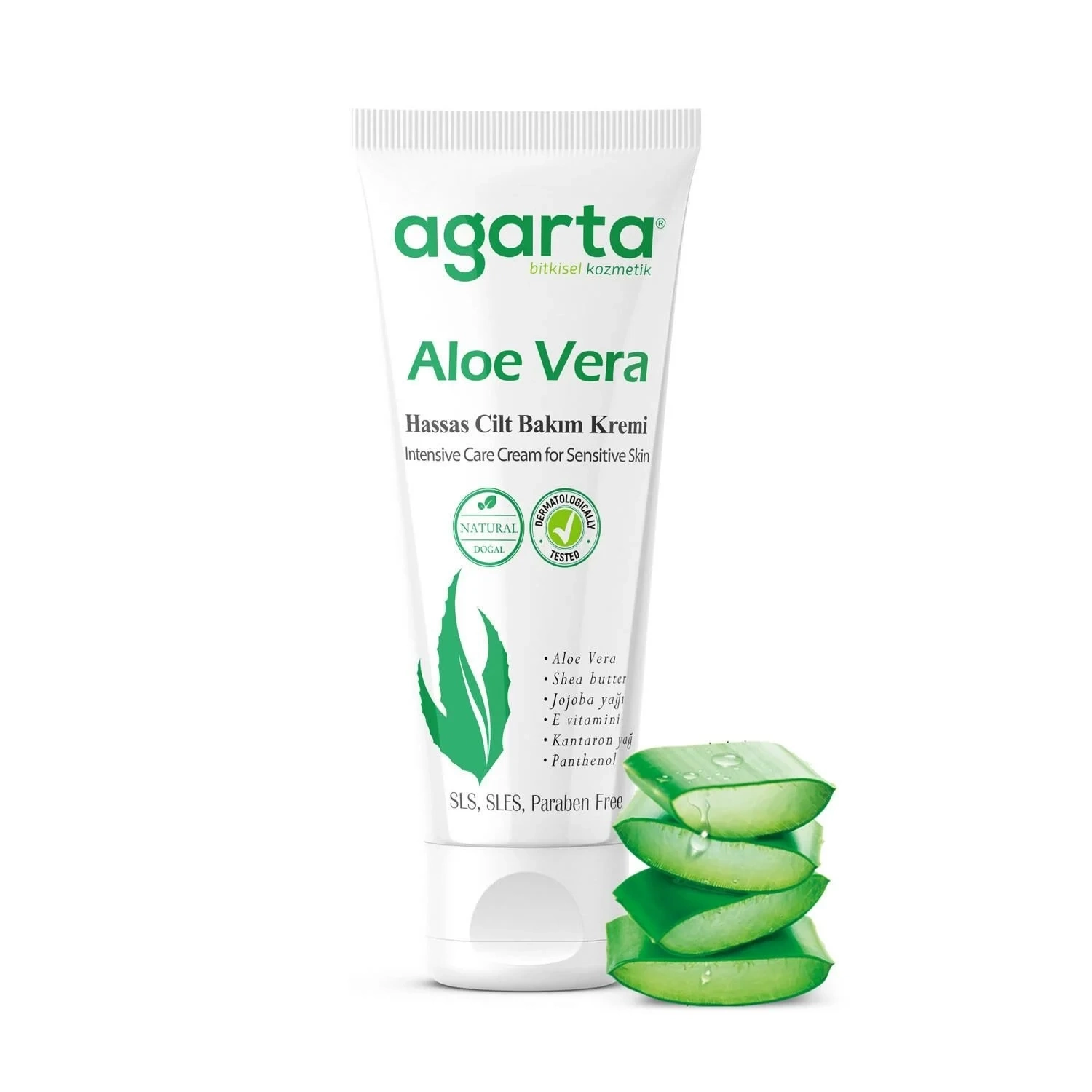 Agarta Doğal Cilt Bakım Kremi 75 ml Aloe Vera