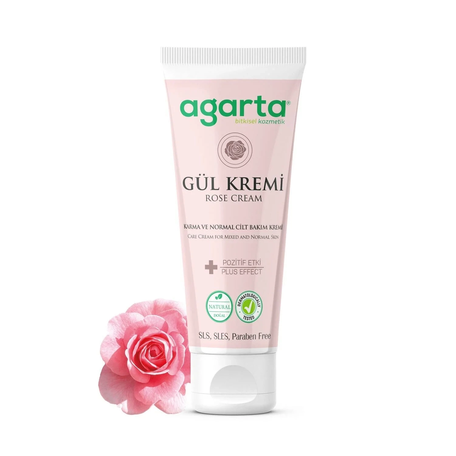 Agarta Doğal Cilt Bakım Kremi 75 ml Gül