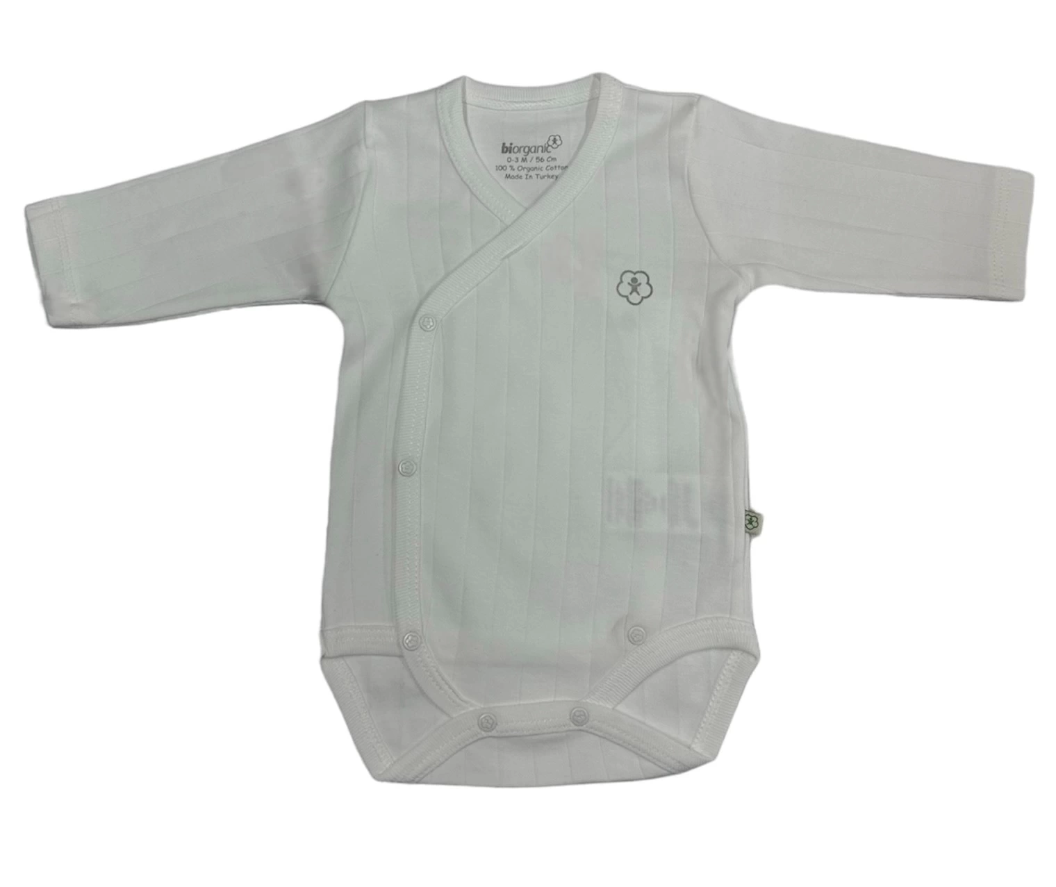 Bibaby Biorganic Brave Lion Uzun Kollu Kruvaze Body 56967 Ekru