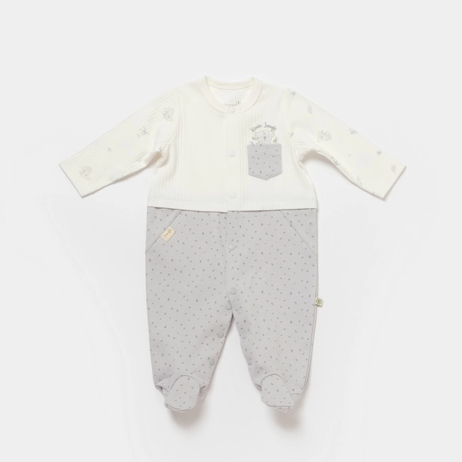 Bibaby Biorganic Koala Jungle Bebek Tulum 60733 Gri