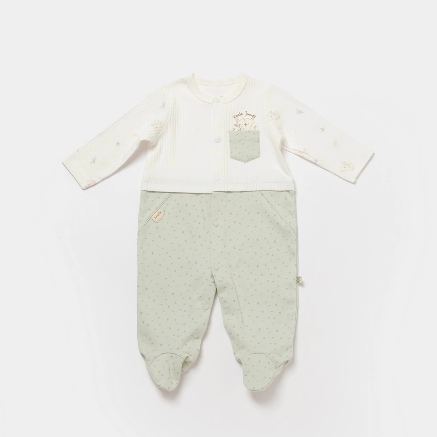 Bibaby Biorganic Koala Jungle Bebek Tulum 60733 Mint