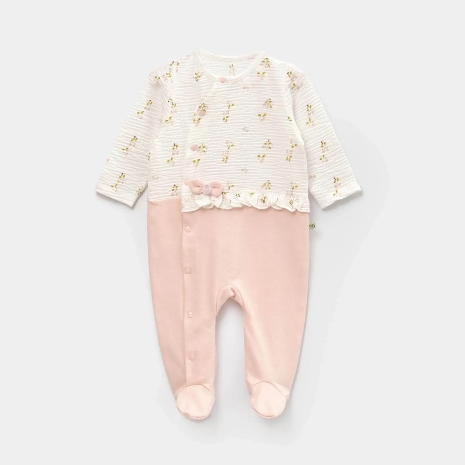 Bibaby Biorganic The Flowers Bebek Tulum 60713 Ekru Pembe