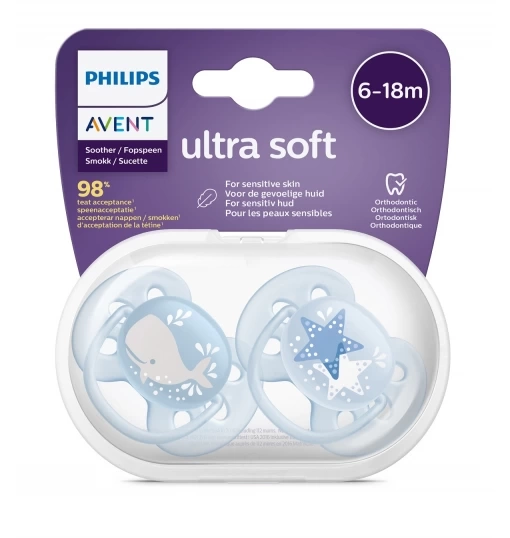 Philips Avent Ultra Soft Emzik 6-18 Ay Erkek