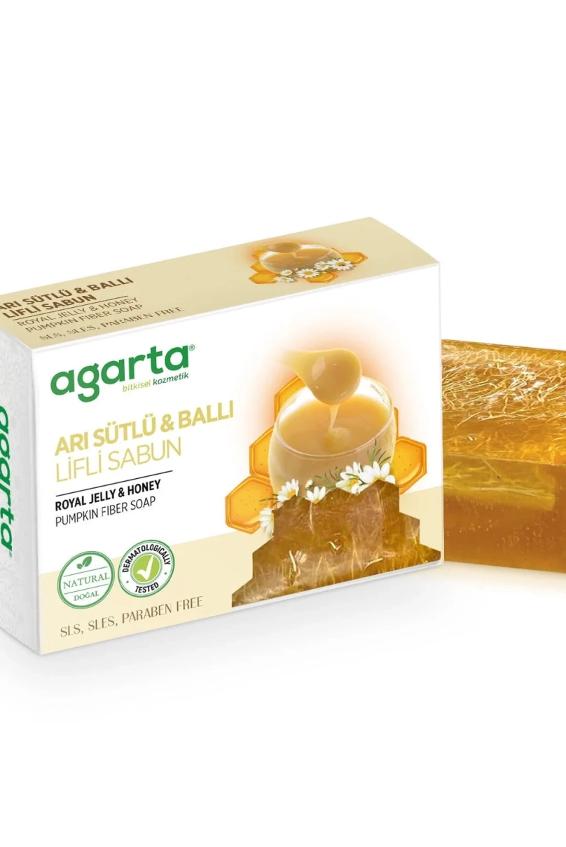 Agarta Arı Sütlü ve Ballı Lifli Sabun 150 Gr