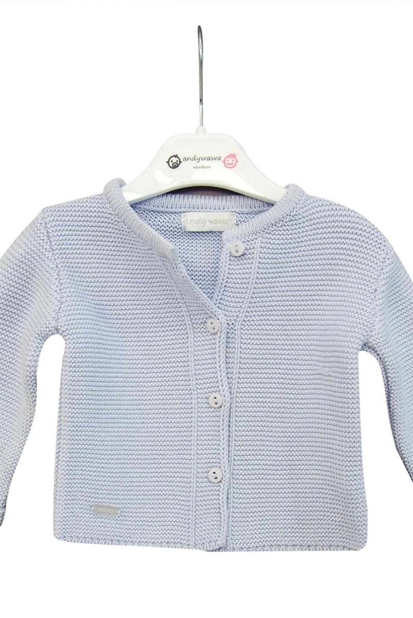 Andywawa AC24333 Basic Bebe Ceket Blue