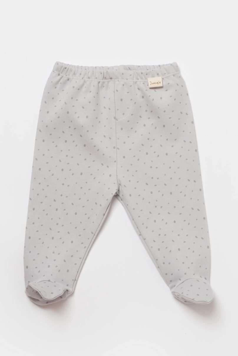 Bibaby Biorganic Koala Jungle Patikli Pantolon 57888 Gri