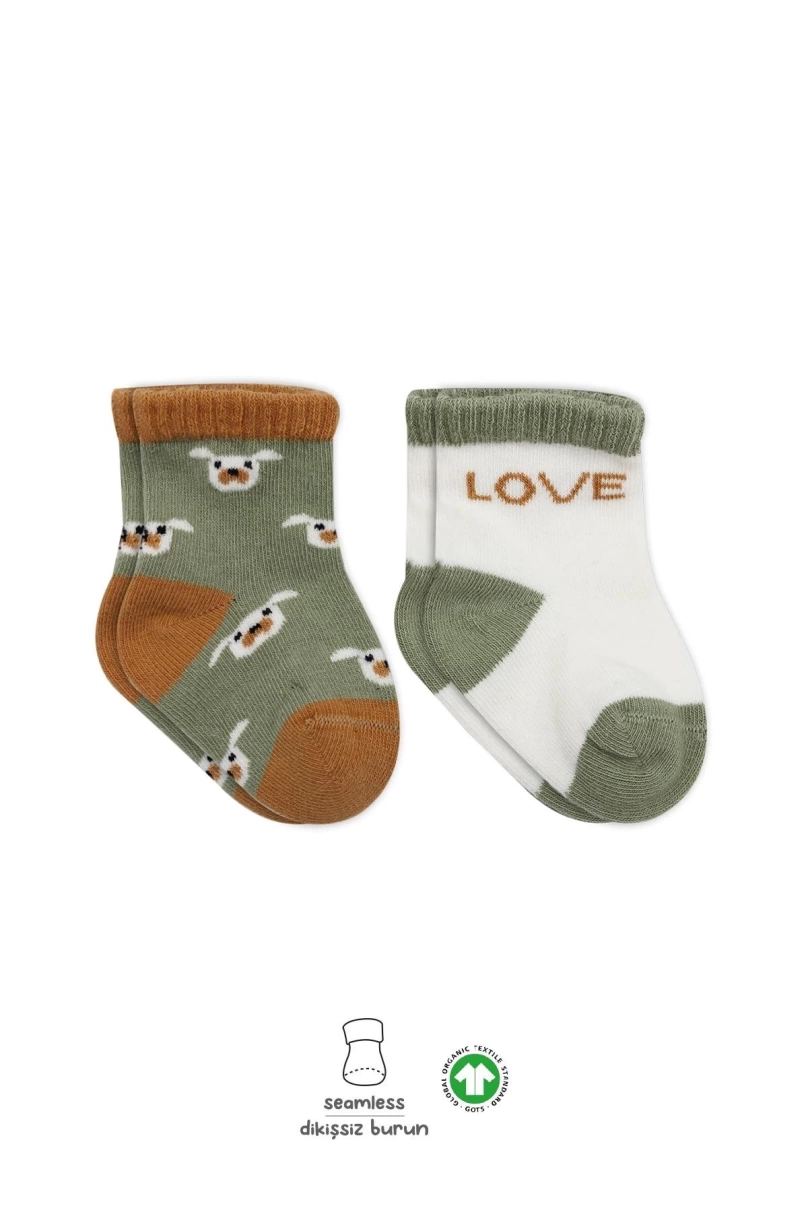 Bistyle Love Dog Penye Soket Çorap 2Li BS10118 Nil