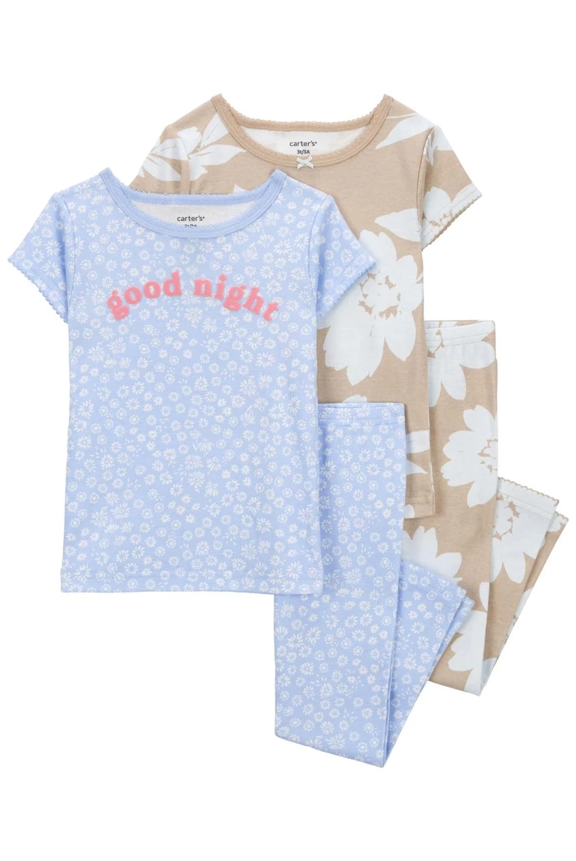 Carters Kız Bebek Pijama Set 1Q514110 Karışık Renkli