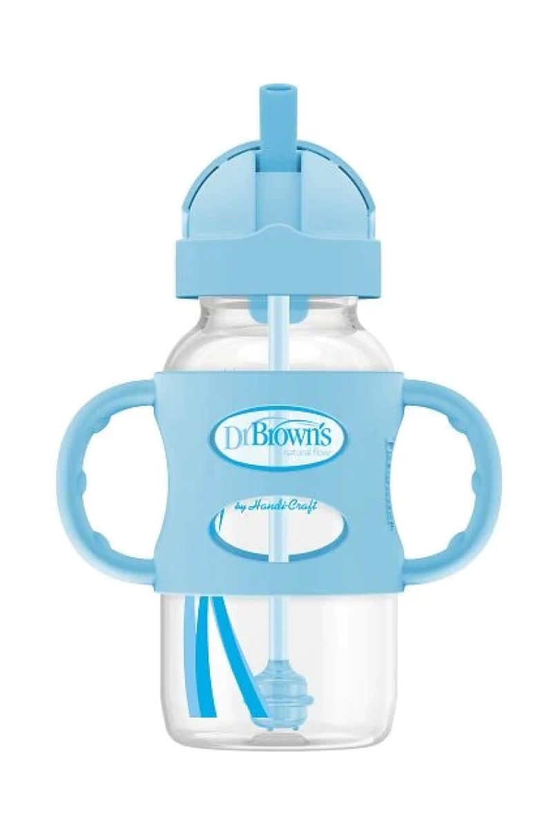 Dr Browns Milestones Sippy Pipetli Alıştırma Bardağı 270ml Mavi