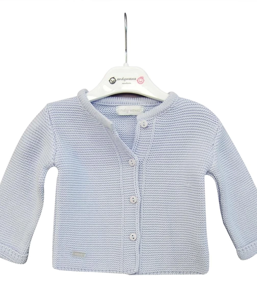 Andywawa AC24333 Basic Bebe Ceket Blue