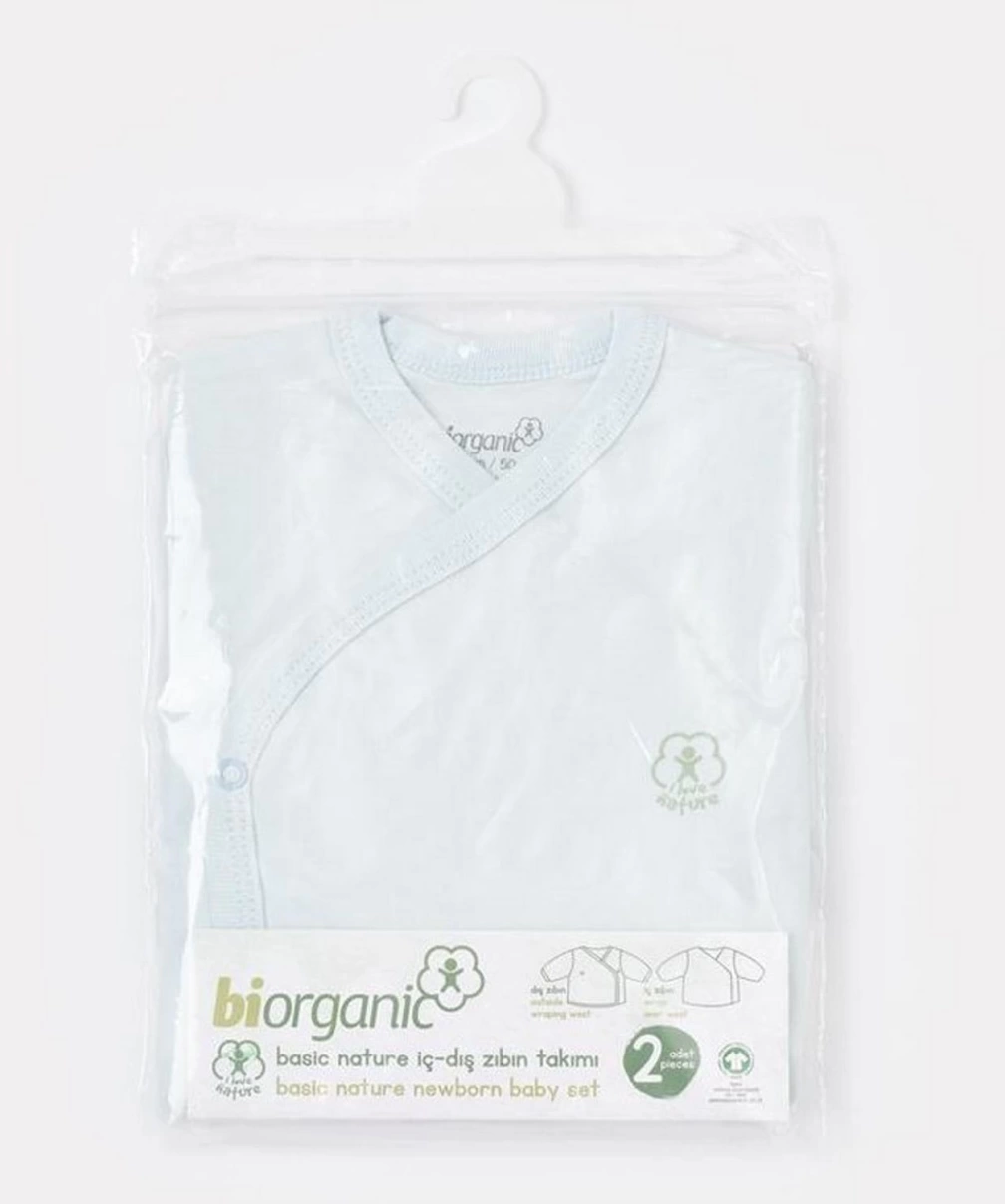 Bibaby Biorganic Basic Nature İç Dış Bebek Zıbın 73275 Mavi