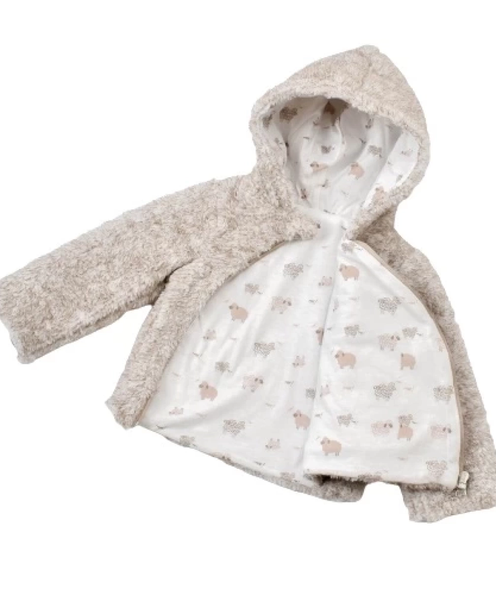 Bibaby Biorganic Curly Sheep Welsoft Hırka 61435 Bej