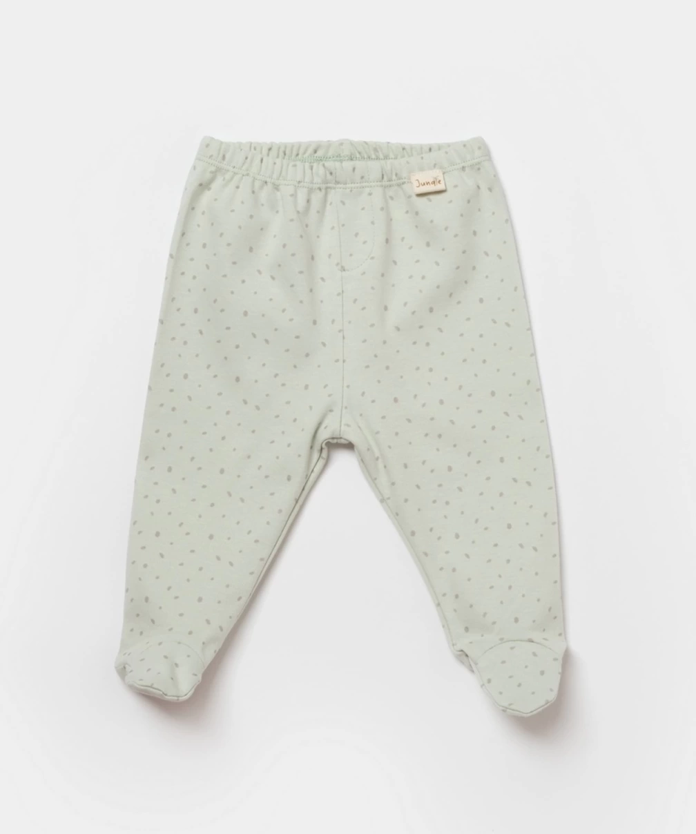 Bibaby Biorganic Koala Jungle Patikli Pantolon 57888 Mint