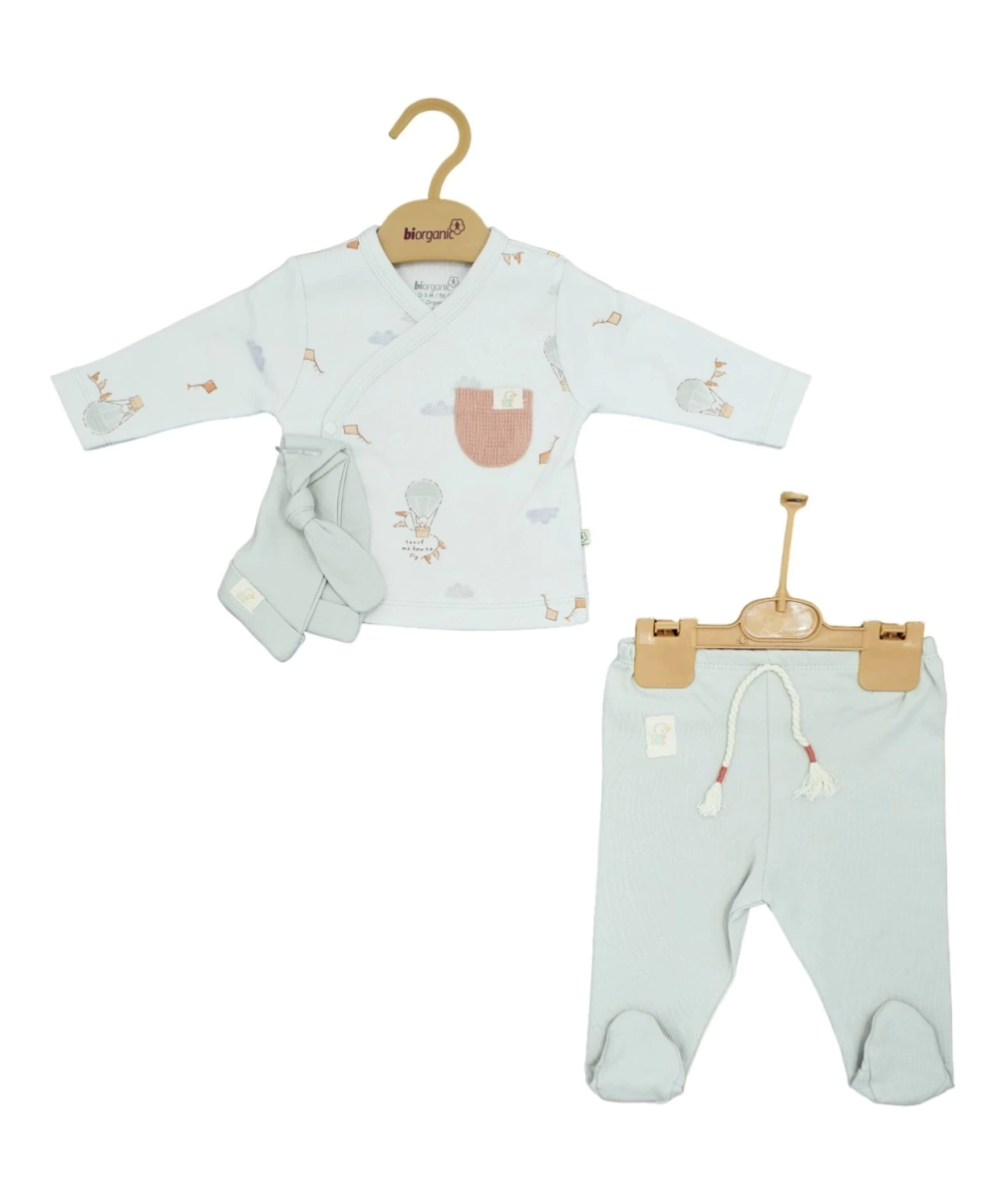 Bibaby Biorganic Teach Me 3Lü Zıbın Set 73340 Red