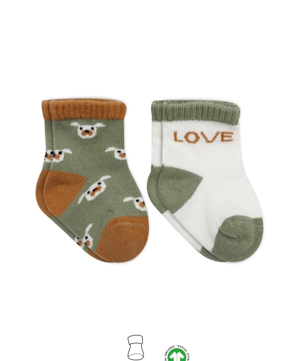 Bistyle Love Dog Penye Soket Çorap 2Li BS10118 Nil