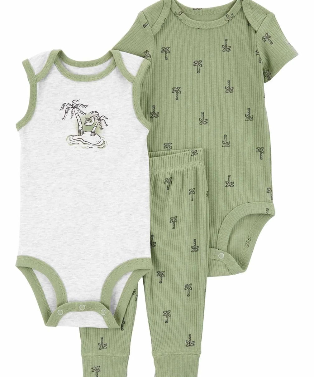 Carters Layette Erkek Bebek 3Lü Set 1Q473010 Karışık Renkli