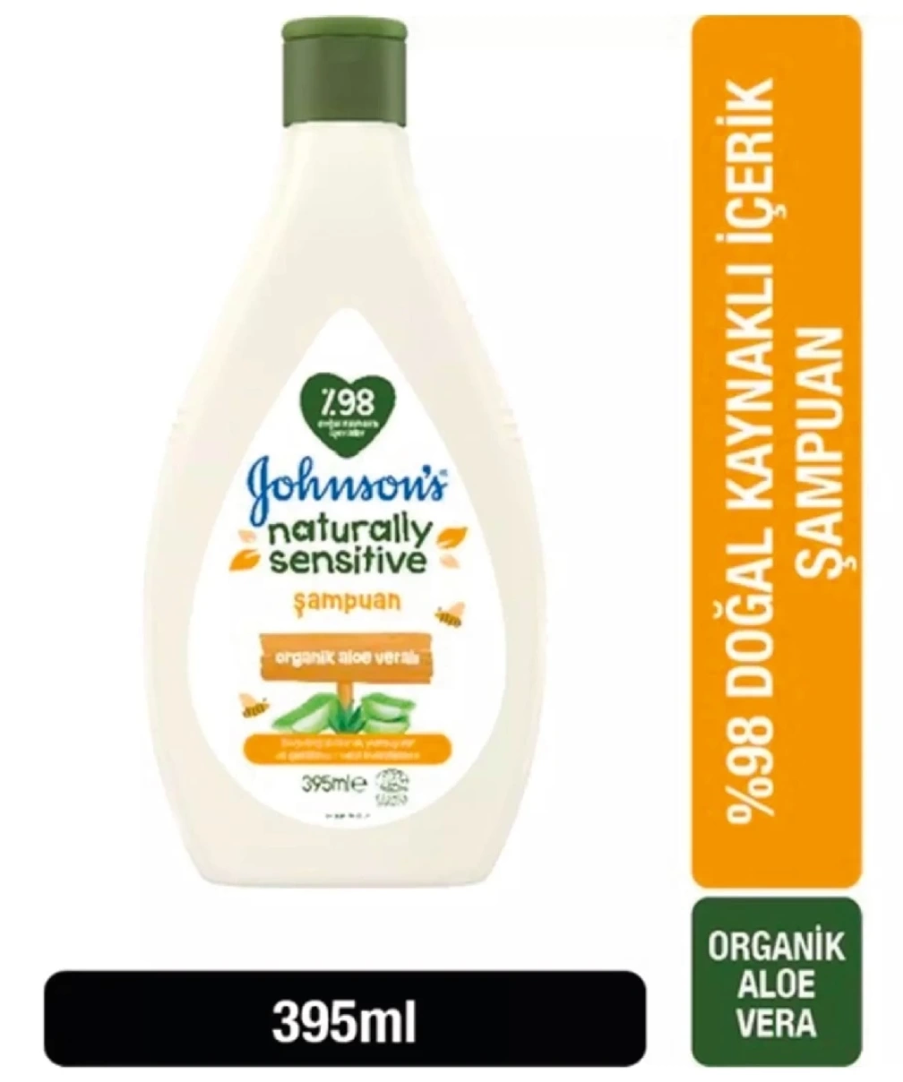 Johnsons Baby Naturally Sensitive Şampuan 395ml