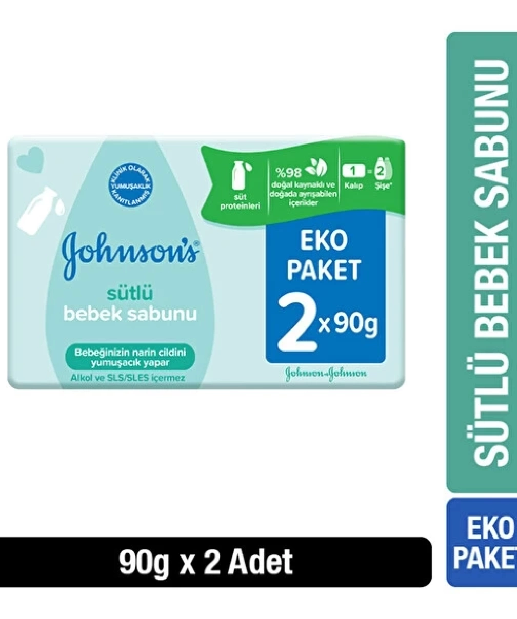 Johnsons Baby Sütlü Bebek Sabunu 90 Gr 2 Adet