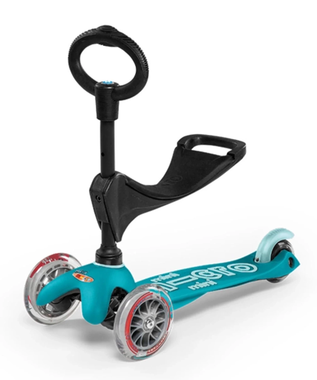 Micro Mini 3in 1 Deluxe Scooter Aqua