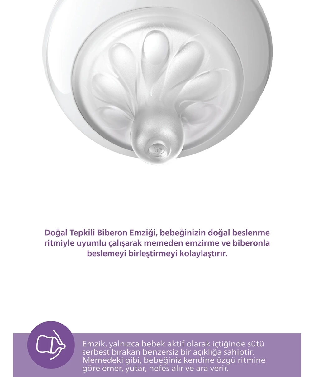 Philips Avent Doğal Tepkili Natural Response PP Biberon 125 ml 0+ Ay