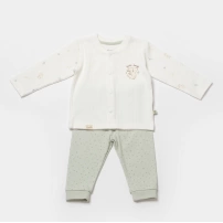 Bibaby Biorganic Koala Jungle Bebek Pijama Takımı 59777 Mint