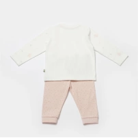 Bibaby Biorganic Koala Jungle Bebek Pijama Takımı 59777 Pembe