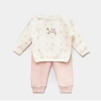 Bibaby Biorganic The Flowers 2Li Takım 59765 Ekru Pembe