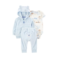 Carters Erkek Bebek 3lü Hırkalı Set 1R039910 Renkli