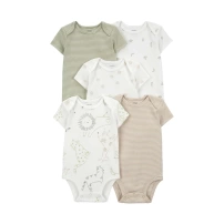 Carters Layette Bebek 5Li Kısa Kol Body 1Q934810 Karışık Renkli