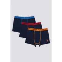 U.S. Polo Erkek Çocuk Boxer 3Lü Takım 1370 NAVY