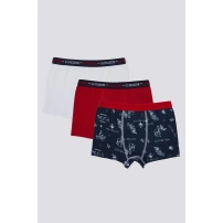 U.S. Polo Erkek Çocuk Boxer 3Lü Takım 1372 NAVY