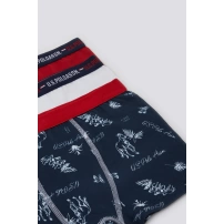 U.S. Polo Erkek Çocuk Boxer 3Lü Takım 1372 NAVY