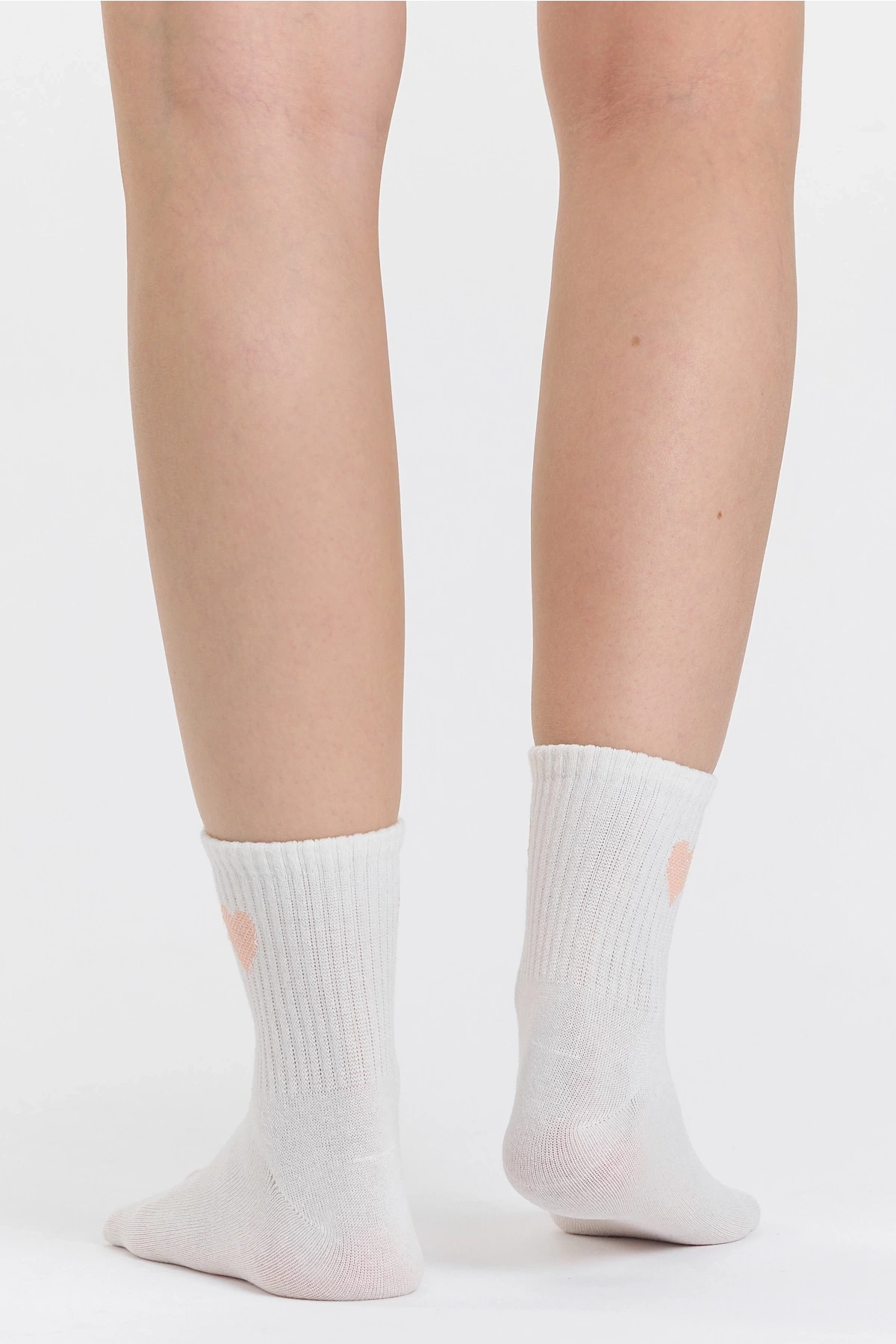 4lü Kalp Desenli Çorap