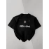Düz Siyah Jack Barça Tshirt