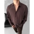Kahve G Nakışlı Oversize Gömlek