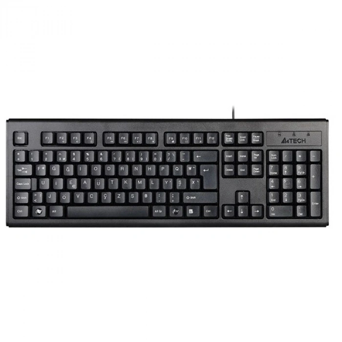 A4TECH KM-720 Kablolu USB F Trk Siyah Klavye