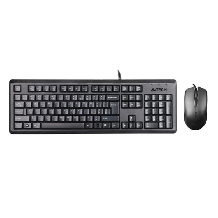 A4TECH KR-9276 Kablolu USB Q Trk Siyah Klavye - Mouse Set