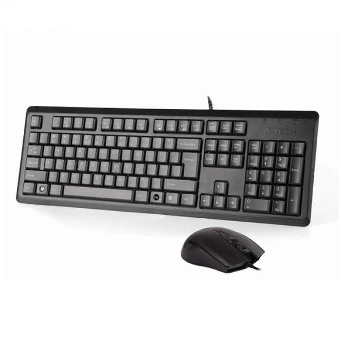 A4TECH KR-9276 Kablolu USB Q Trk Siyah Klavye - Mouse Set