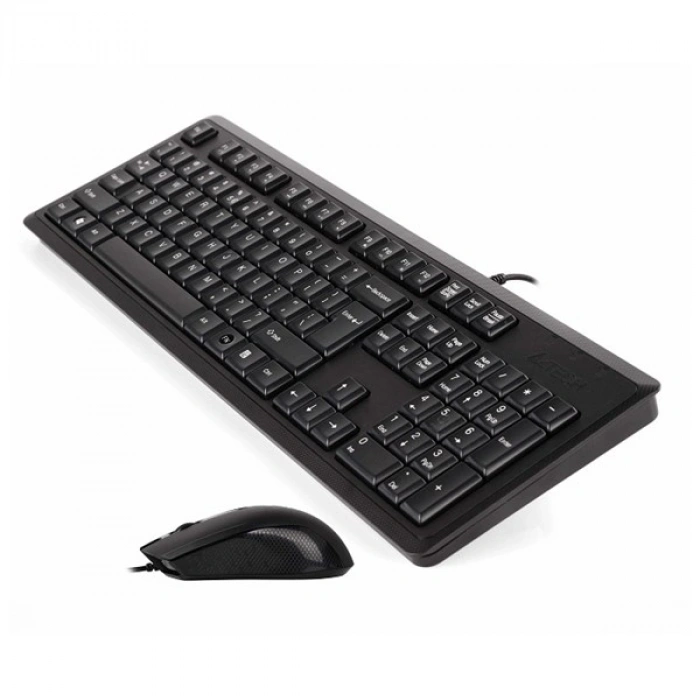 A4TECH KR-9276 Kablolu USB Q Trk Siyah Klavye - Mouse Set