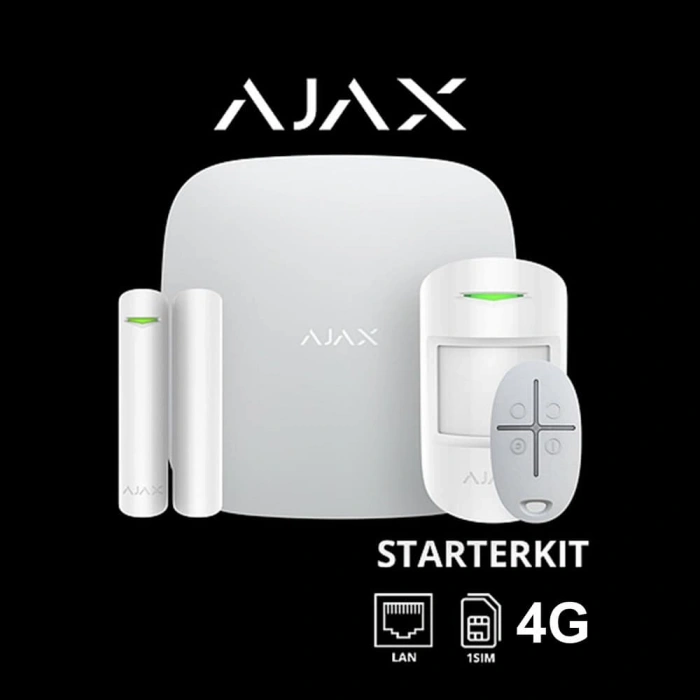 AJAX Starterkit 4G Alarm Seti Beyaz