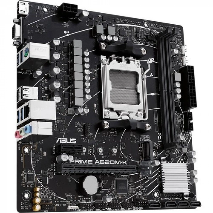 ASUS PRIME A620M-K DDR5 HDMI PCIe 16X v4.0 AM5 mATX