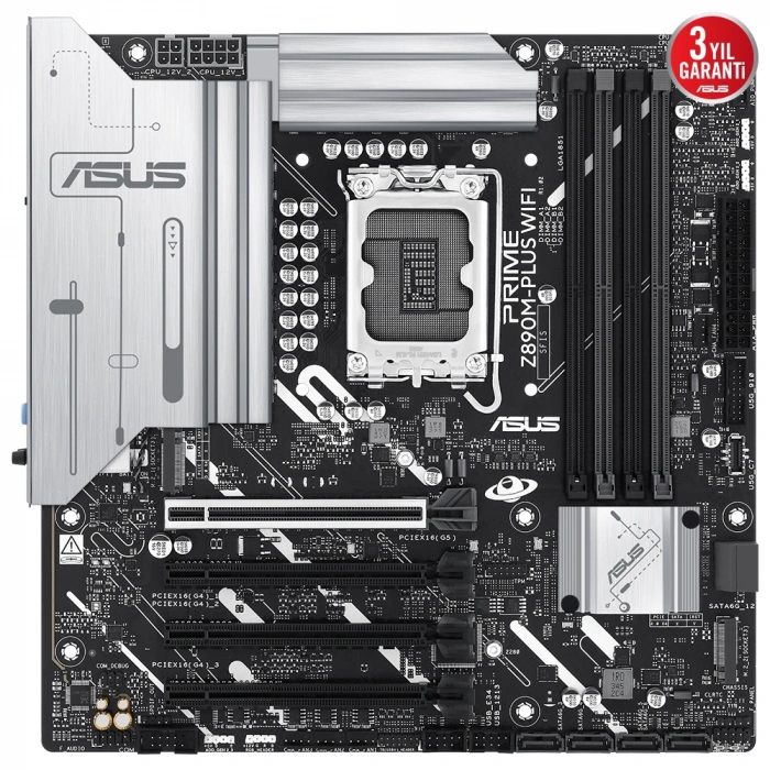 ASUS PRIME Z890M-PLUS WIFI6 DDR5 HDMI-DP TYPEC PCIE 5.0 1851p mATX