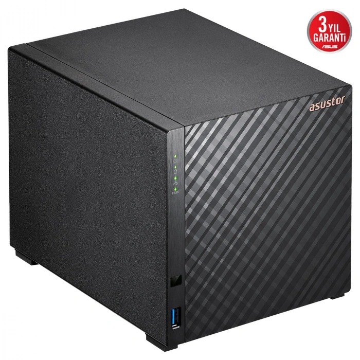 ASUSTOR 4diskli Realtek QC-1GB RAM-2.5GbE Nas Server AS1204T